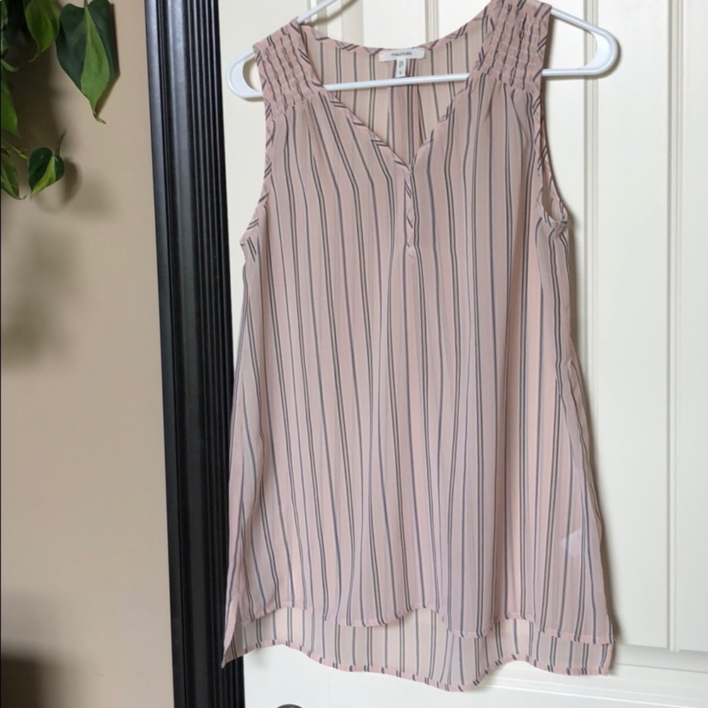 Maurices small sheer vertical stripe tank